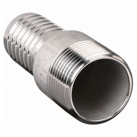 Grainger Approved Barbed Hose Fitting Fitting Material 316 Stainless