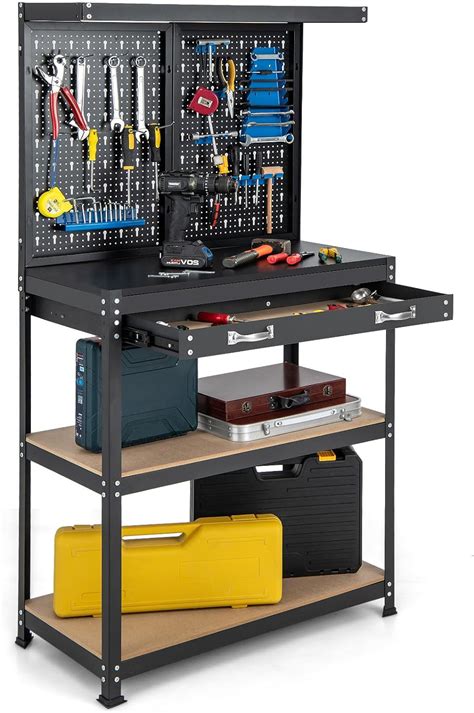 Ironmax Workbench With Drawer Heavy Duty Workstation Organizer