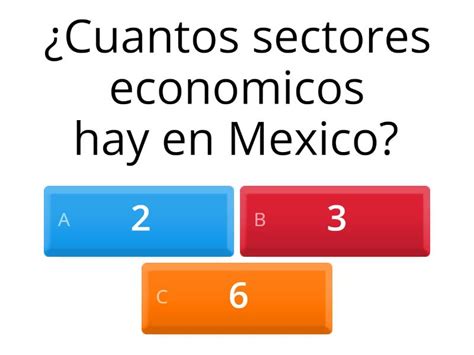 Division De Actividades Economicas En Mexico Quiz