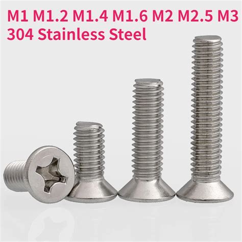 M M M M M M M Stainless Steel Cross Countersunk