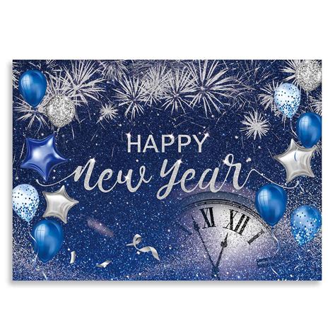 Buy Seasonwood 7x5ft New Year Backdrop 2024 Royal Blue New Years Eve