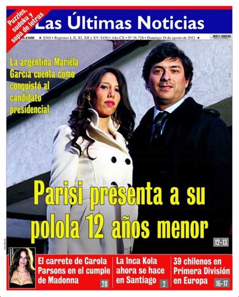 Periódico Las Últimas Noticias Chile Periódicos De Chile Edición De Domingo 19 De Agosto De