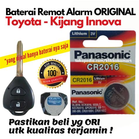 Jual Battery Baterai Kunci Remote Mobil Innova Toyota Cr 2016