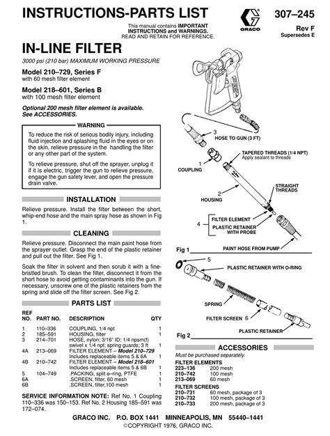 GRACO F SERIES INSTRUCTIONS Pdf Download | ManualsLib