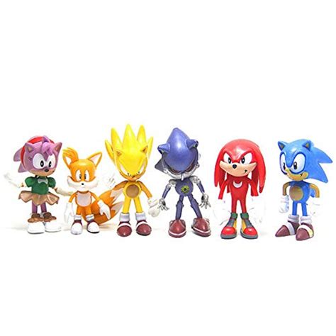 Sonic The Hedgehog Action Figures 6-Pack Collectible Figures Highly ...