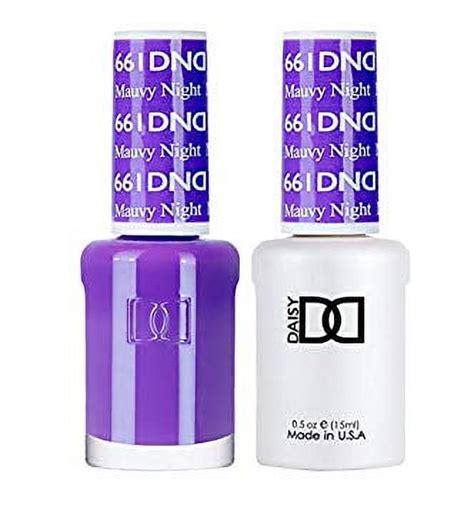 Dnd Nail Polish Gel And Matching Lacquer Set 661 Mauvy Night