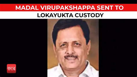 Bribegate Bjp Mla Madal Virupakshappa Arrested Near Tumakuru After