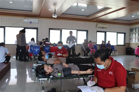 Donor Darah Bakti Kesehatan Dan Bakti Sosial Biro SDM Polda Bali Di