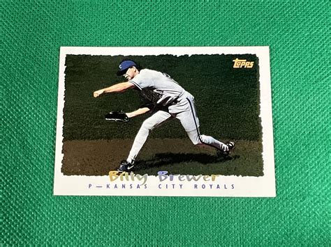 1995 Topps Cyberstats 235 Billy Brewer Kansas City Royals Ebay