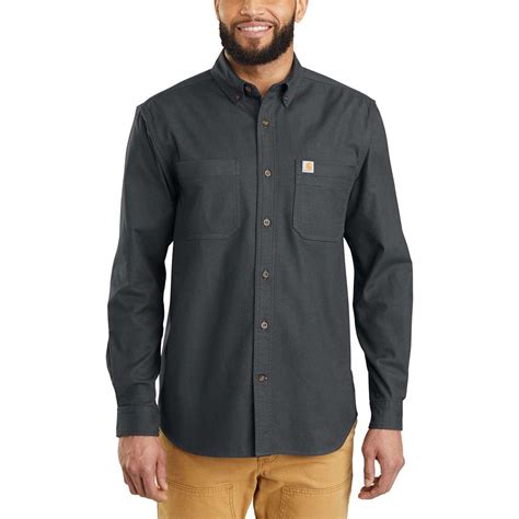 Carhartt Cotton Rugged Flex Hamilton Solid Long-sleeve Shirt for Men - Lyst