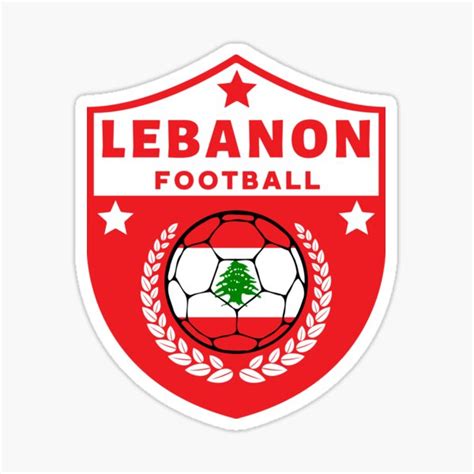 Lebanon Football Sticker For Sale By Footballomatic Redbubble