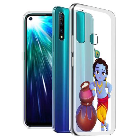 Fashionury Lord Krishna Shockproof Printed Back Cover Case For Vivo