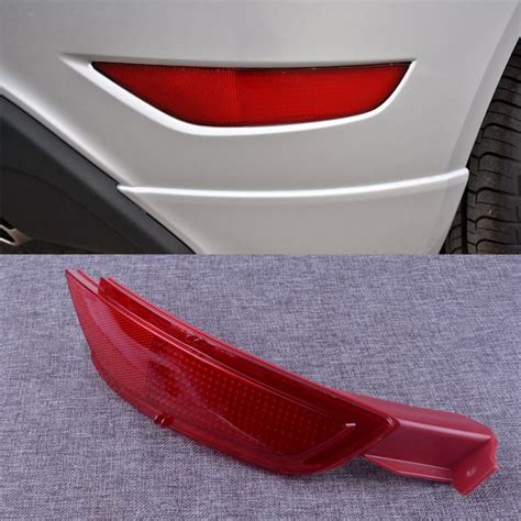 DWCX 1Pc Red Side Rear Right Bumper Reflector Fog Light Lamp Lens