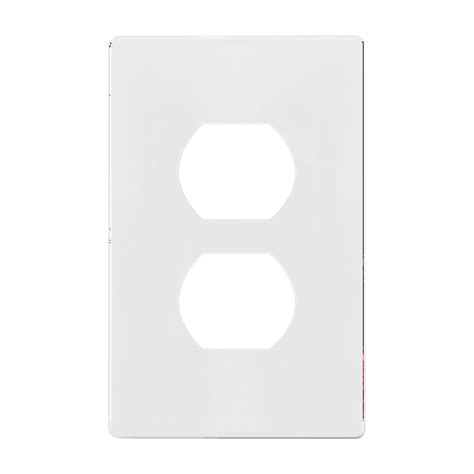 Enerlites Screwless Duplex Wall Plate Receptacle Outlet Cover Standard Size 1 Gang