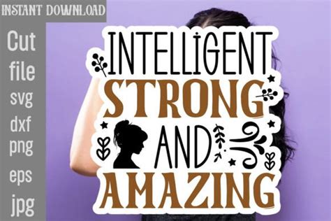 Intelligent Strong And Amazing Svg Cut File Graphic By Simacrafts · Creative Fabrica