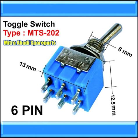 Jual Saklar Toggle Switch Mts 202 6 Pin6 Kaki Shopee Indonesia