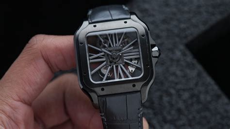 Cartier Santos De Cartier Skeleton 'Black Panther' - Ticking Way