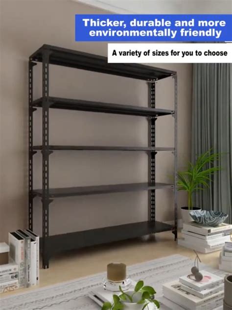 Load 300 Kg Steel Rack Metal Shelf Book Multi Purpose 345 Shelves