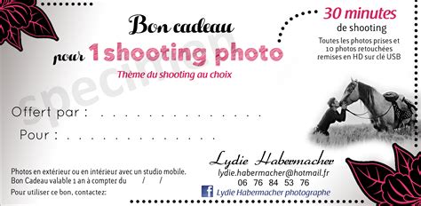 Bon Cadeau 45 Min De Shooting