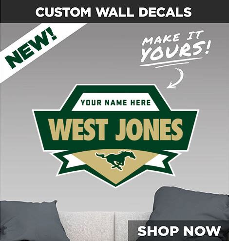 WEST JONES HIGH SCHOOL MUSTANGS - LAUREL, MISSISSIPPI - Sideline Store ...