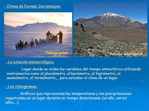 Que Es El Tiempo Atmosferico Y El Clima De Europa Nuestra Playa