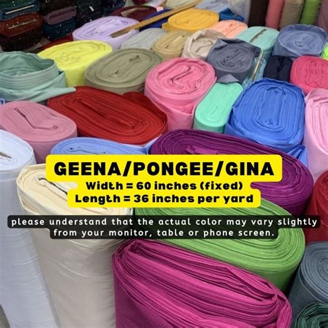 Tela Fabric Pongee Geena Fabric For Lining Skirting Backdrop Decor