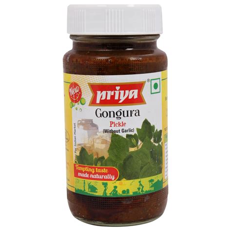 Priya Gongura Pickle Without Garlic G Authentic Telugu Style