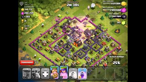 Clash Of Clans High Loot Farming Raids Over A Million Loot Youtube