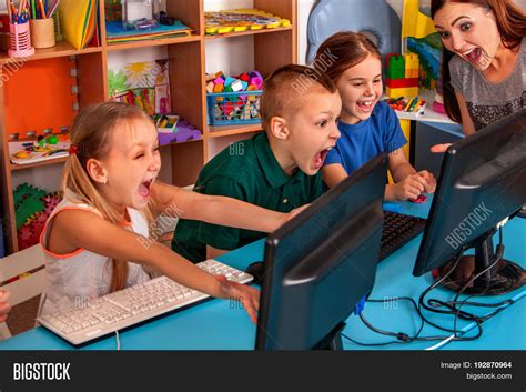 Children Computer Image And Photo Free Trial Bigstock