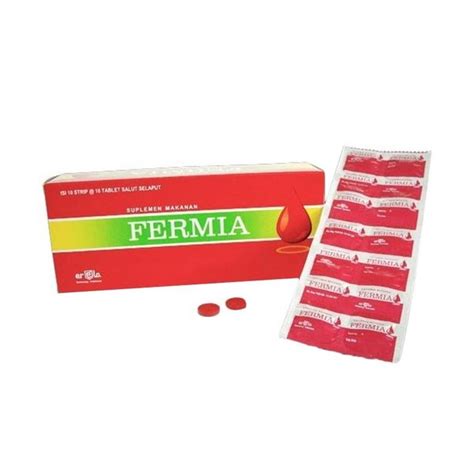 Jual Fermia Permia Vermia Box Strip Tablet Obat Suplemen