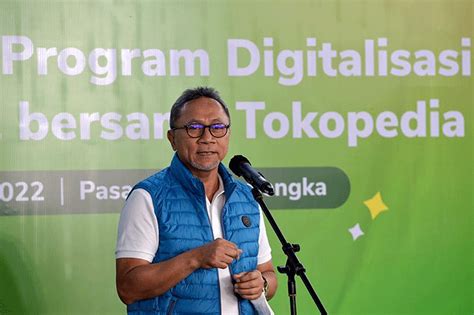 Mendag Zulkifli Hasan Targetkan Digitalisasi Sejuta Pedagang Umkm Dan