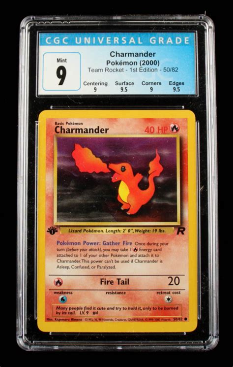 Charmander Pokemon Team Rocket St Edition Cgc Barnebys