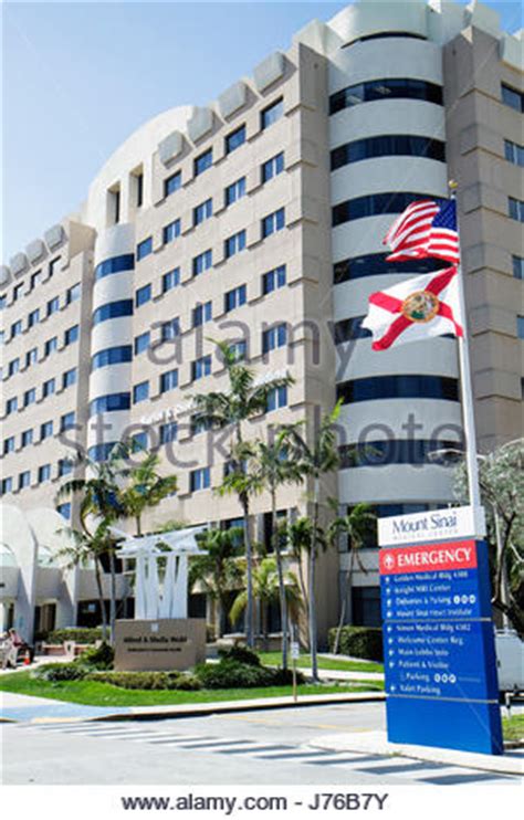 Miami Beach Florida Mount Sinai Medical Center centre hospital Stock ...