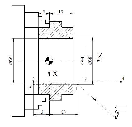 Simple Boring Operation CNC Lathe Program Example - Helman CNC