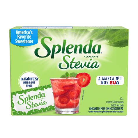 Ado Ante Em P Stevia Splenda Caixa G Unidades P O De A Car