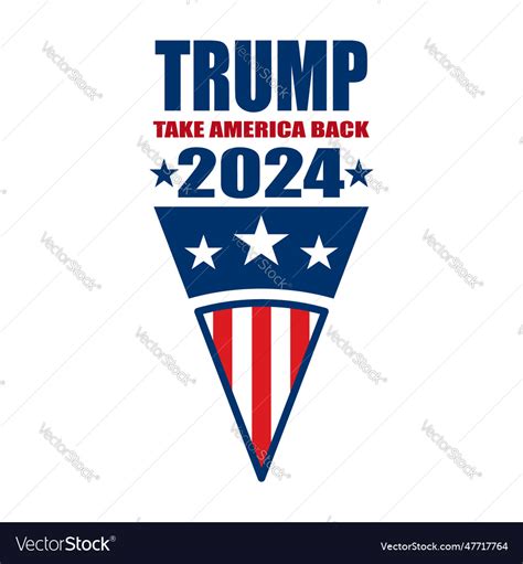 Trump Reelection In Royalty Free Vector Image