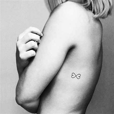 Double Heart Infinity Symbol Temporary Tattoo set of 3 - Etsy