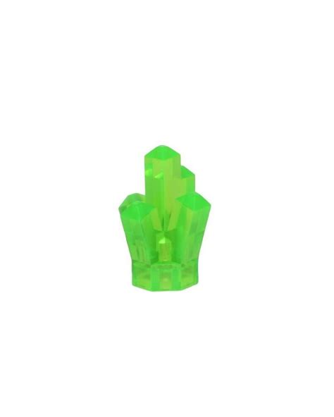 Lego Trans Bright Green Rock 1 X 1 Crystal 5 Point 52