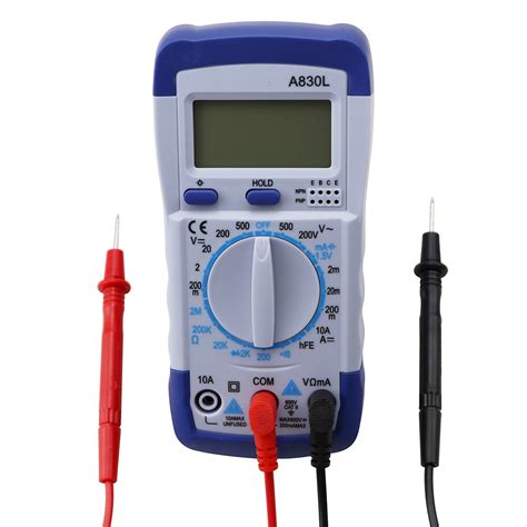 LCD Multímetro digital micro Sonda Capacitância peak transistor