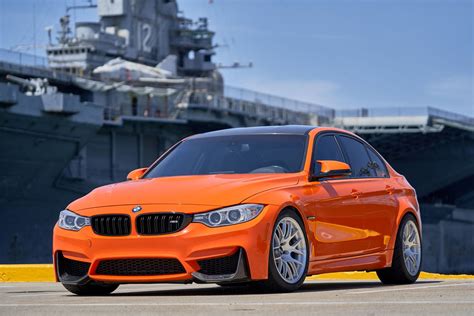 Fire Orange BMW F80 M3 With EC-7R Forged Wheels