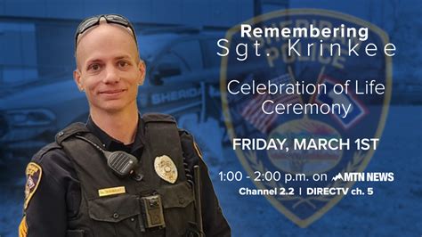 Hundreds Of Police Officers To Attend Sgt Nevada Krinkee Funeral In