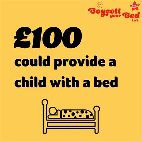 Boycott Your Bed Resources Action For Children