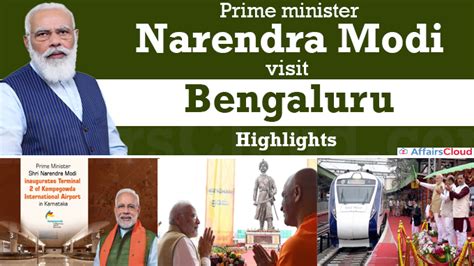 Highlights Of Pm Narendra Modis Visit To Bengaluru Karnataka