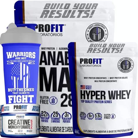 Hyper Whey 900g Massa 3kg Creatina 90g Coq Profit Frete grátis