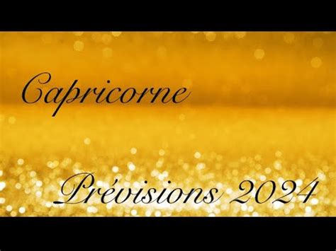 Capricorne Pr Visions Youtube