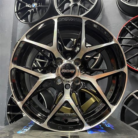 15 Rays Design Sport Rim 4x100 4x1143 Car Accessories Tyres And Rims