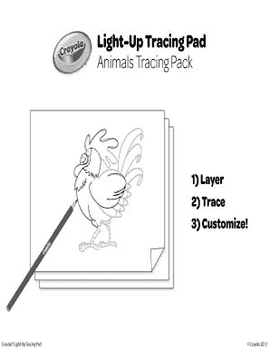 Crayola Light Up Tracing Pad Pdf - Fill Online, Printable, Fillable ...