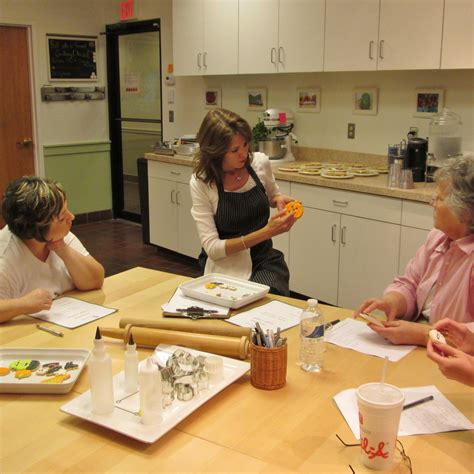 Students making royal icing