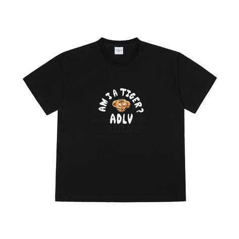 Adlv Acme De La Vie Tiger Teddy Bear Doll Black T Shirt Offday