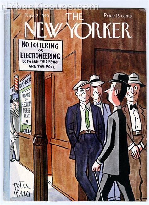 New Yorker magazine November 2 1940 election thugs at voting polling ...